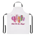 Handmade quilting apron with pockets for sewing tools