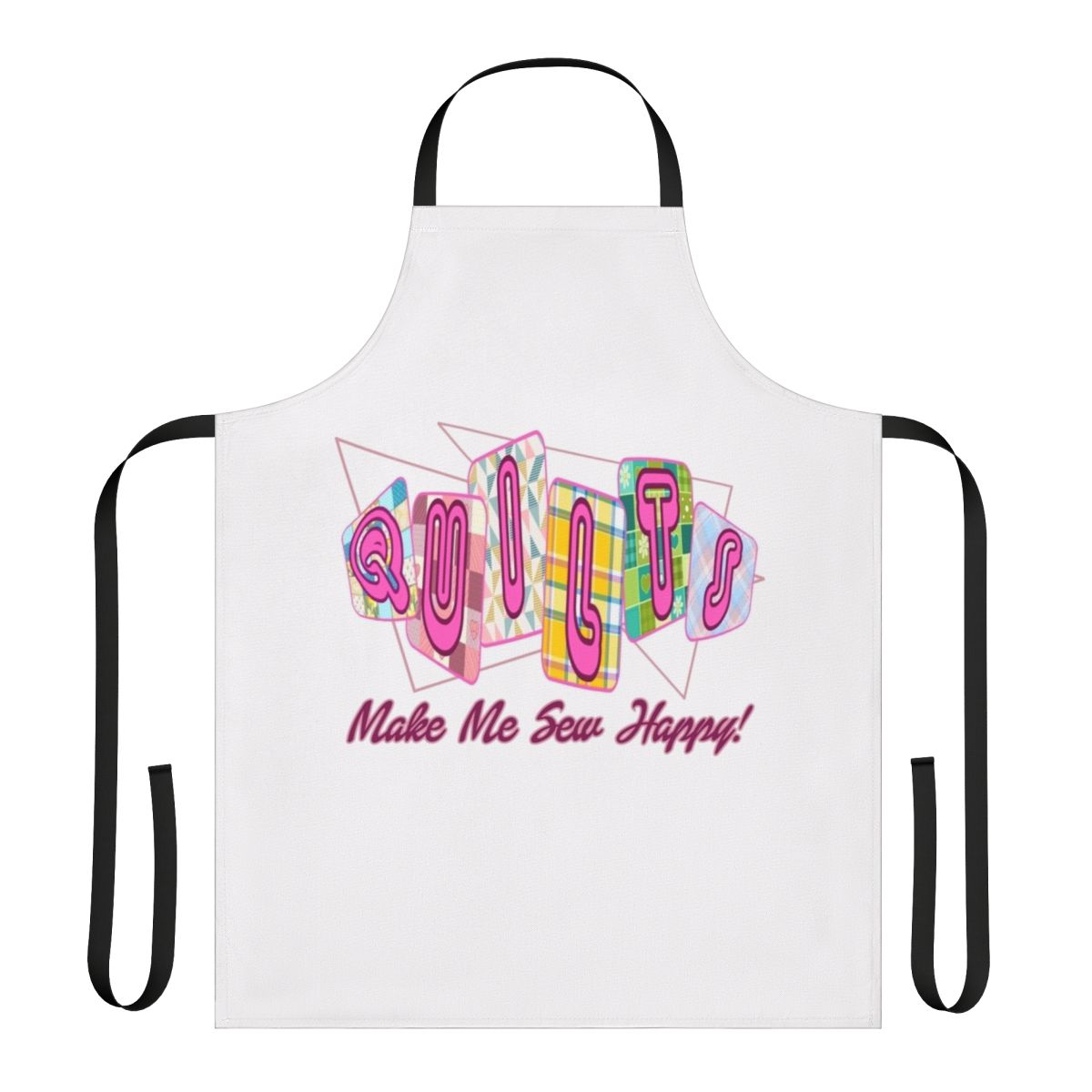 Handmade quilting apron with pockets for sewing tools