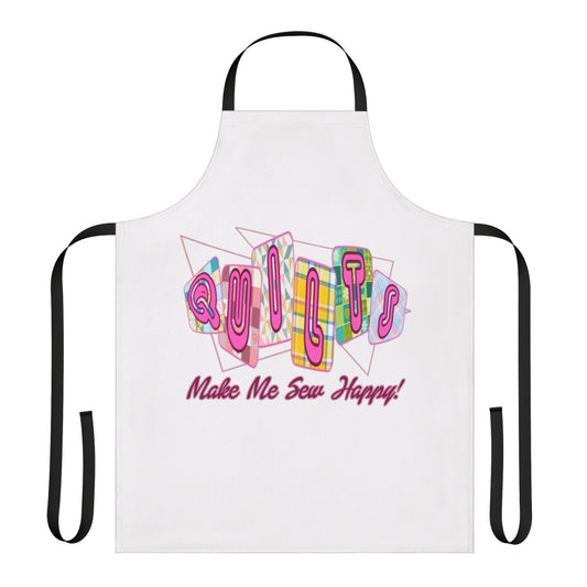 Handmade quilting apron with pockets for sewing tools
