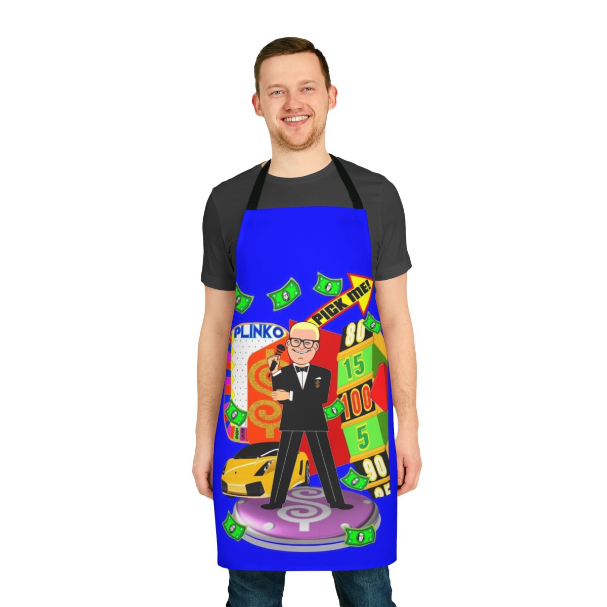 Price is Right Inspired Apron with game show graphics