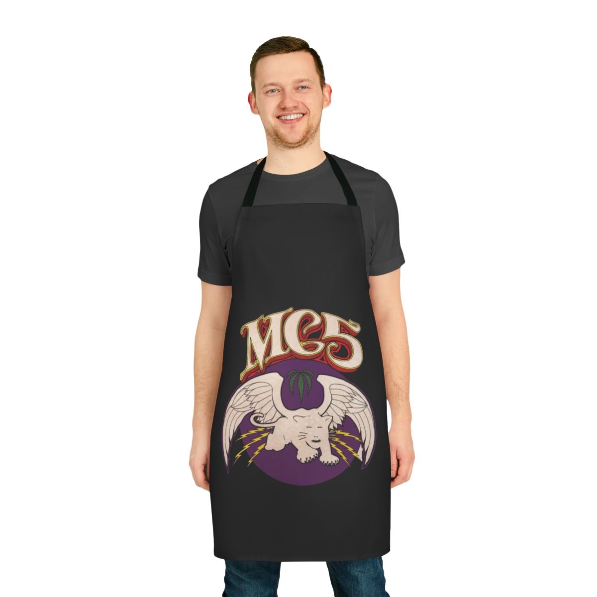 Primal Scream inspired apron with modern design