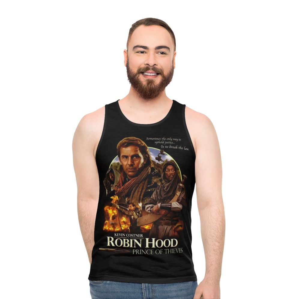 Unisex tank top featuring the 'Prince of Thieves' movie poster