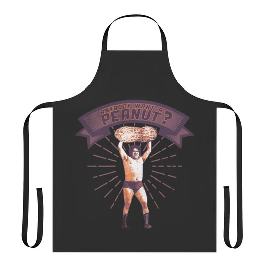 Princess Bride inspired peanut apron with Fezzik the giant character and rhyming design