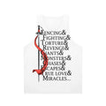 "Unisex tank top with iconic Princess Bride quotes"
