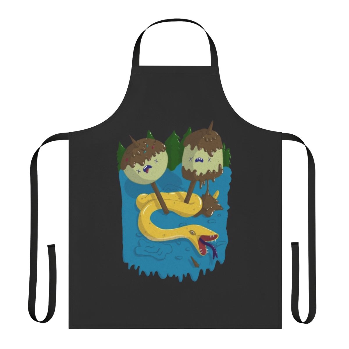 Princess Bubblegum themed apron featuring a rocket design, perfect for Adventure Time fans.