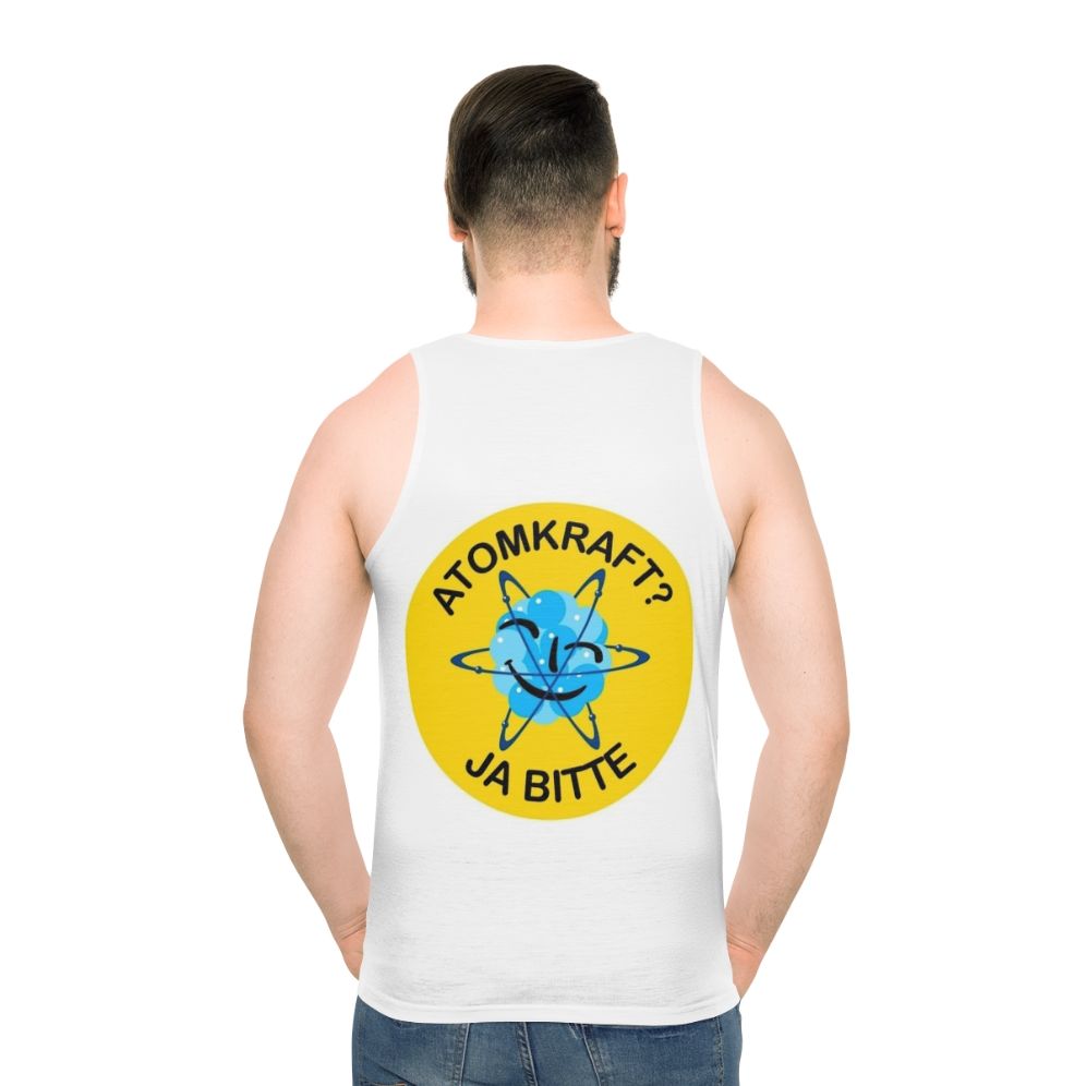 Pro nuclear unisex tank top with German atomic energy logo