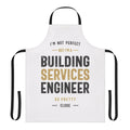 Building services engineer wearing a high-quality work apron