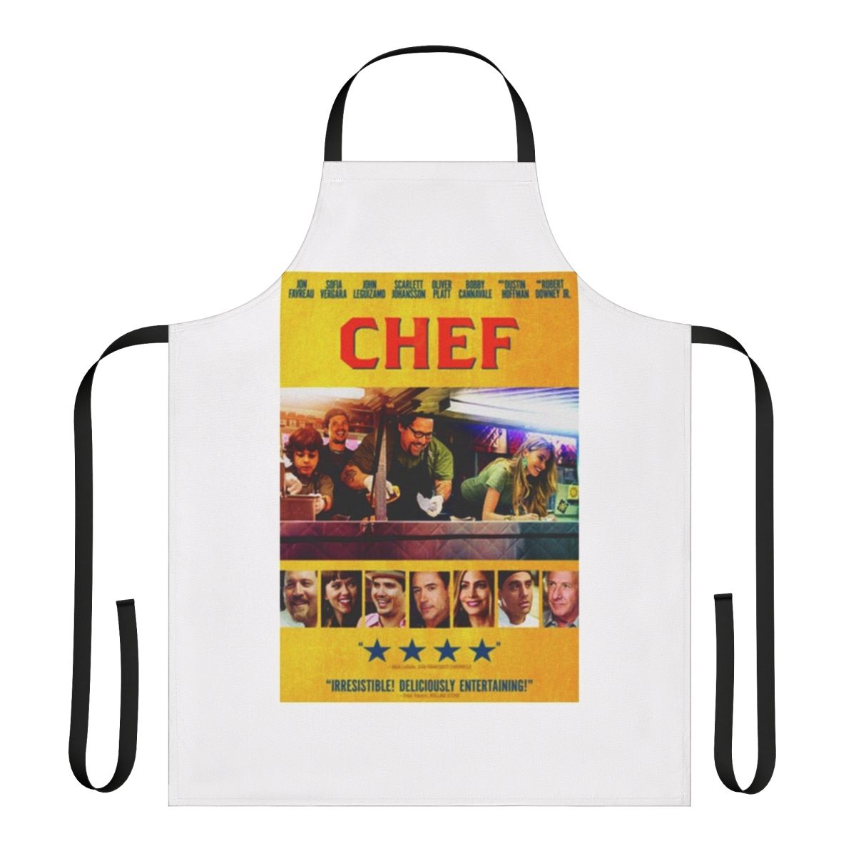 High-quality chef apron with pockets and adjustable neck strap for cooking and kitchen use