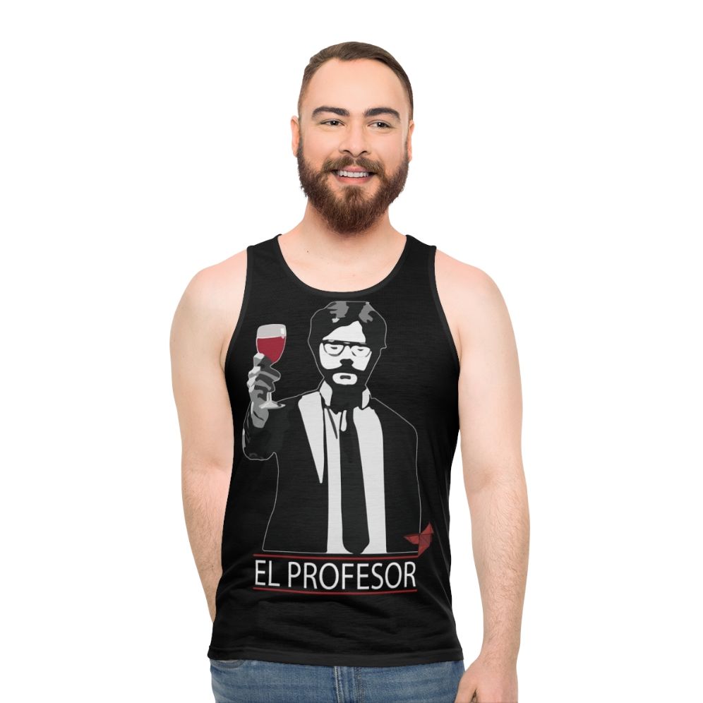 Professor Money Heist Retro Art Unisex Tank Top