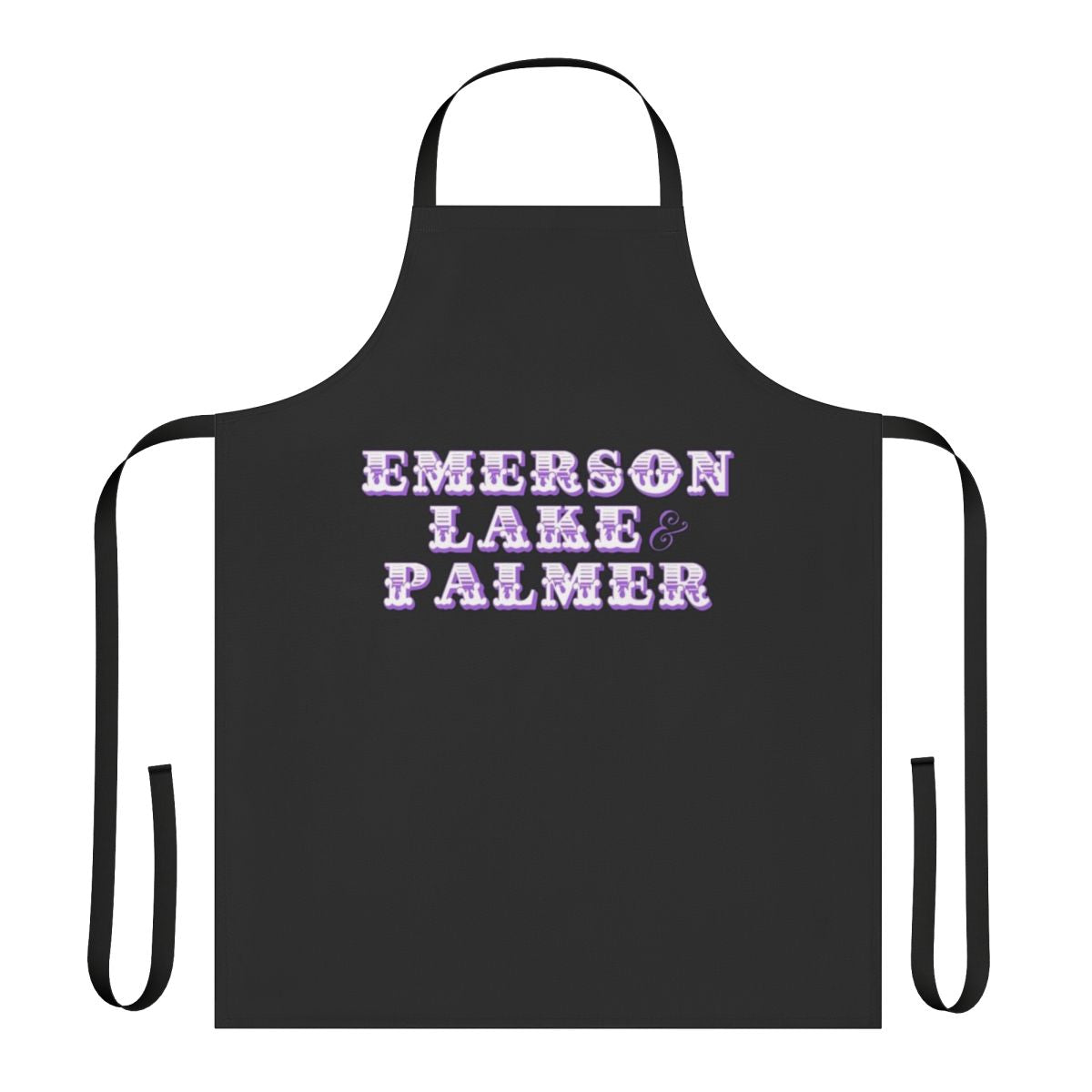Prog rock inspired apron featuring Emerson, Lake & Palmer artwork