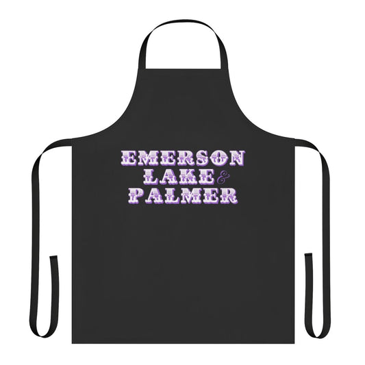 Prog rock inspired apron featuring Emerson, Lake & Palmer artwork