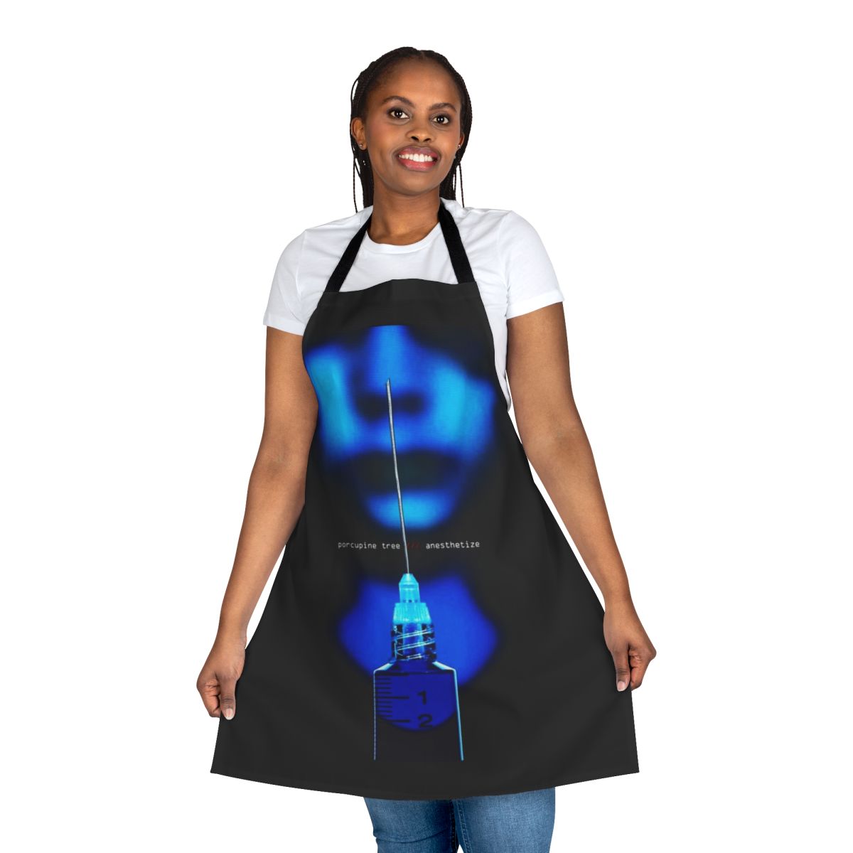 Progressive rock metal inspired porcupine gaspol tree design printed on a high-quality kitchen or gardening apron