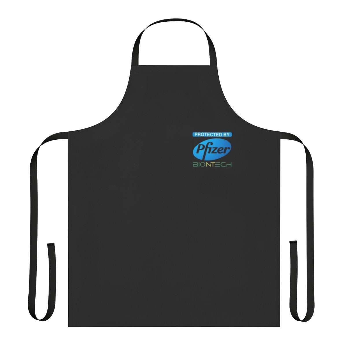 Protected Biontech Apron with Coronavirus Pandemic Safety Message