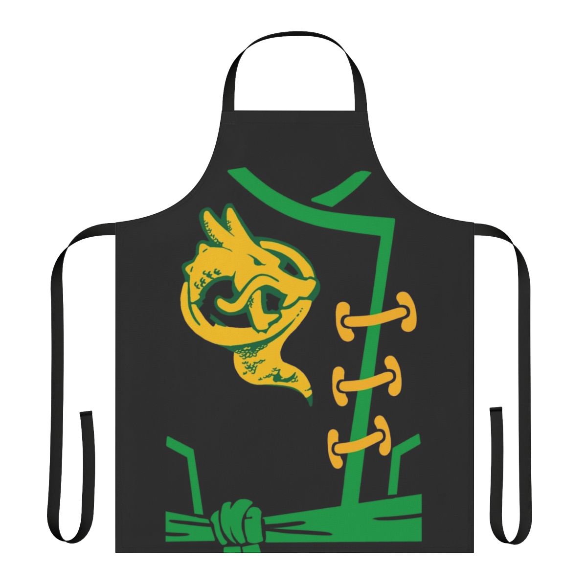 Product image of a protective apron featuring the character Lloyd Garmadon from the Ninjago franchise.