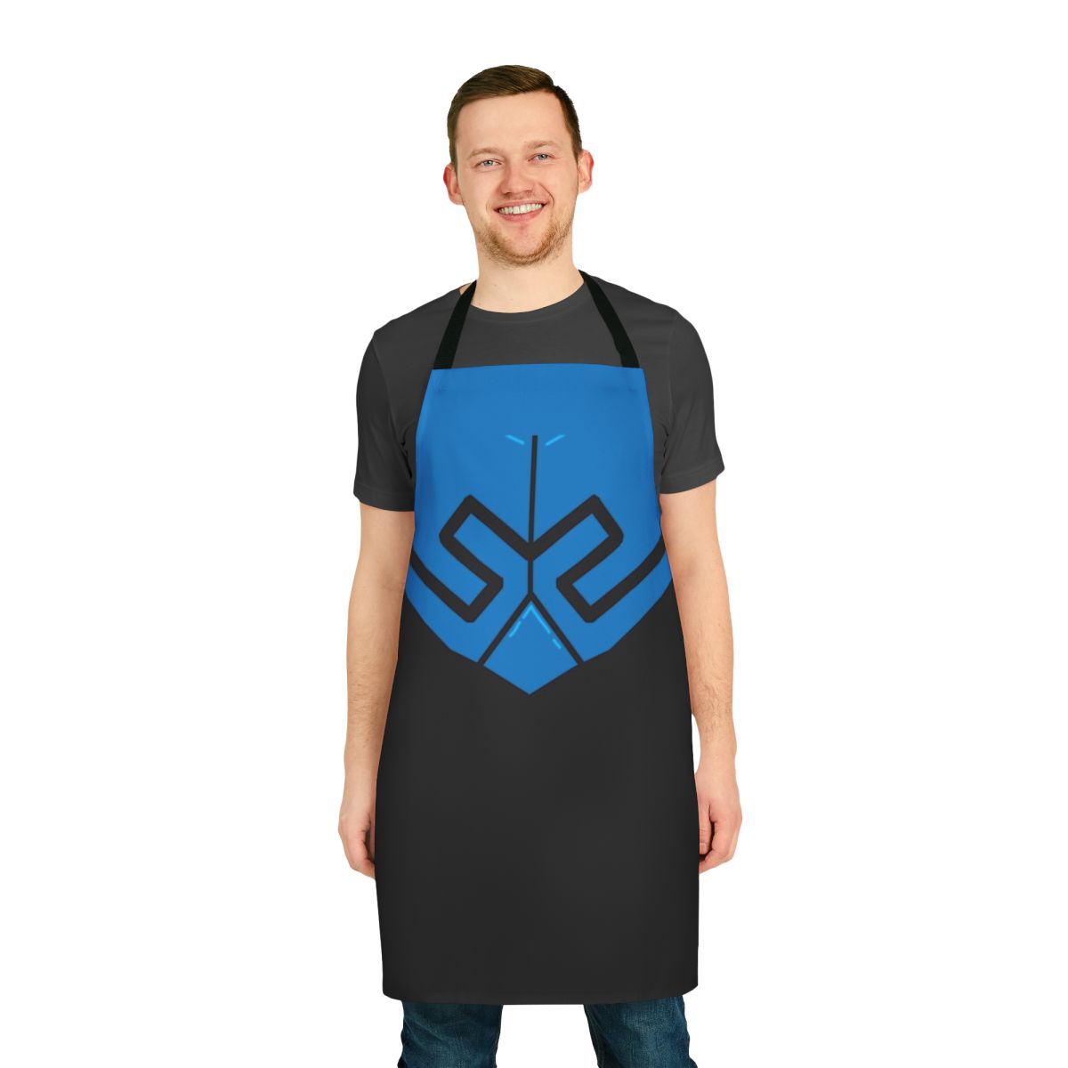 Blue Beetle inspired costume apron with armor design