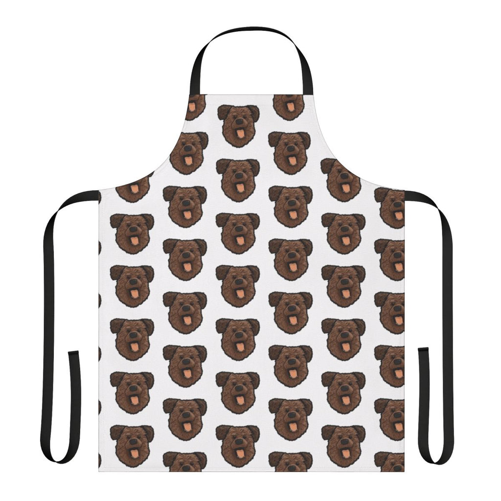 Hacker-themed apron with playful design, ideal for cooking and baking