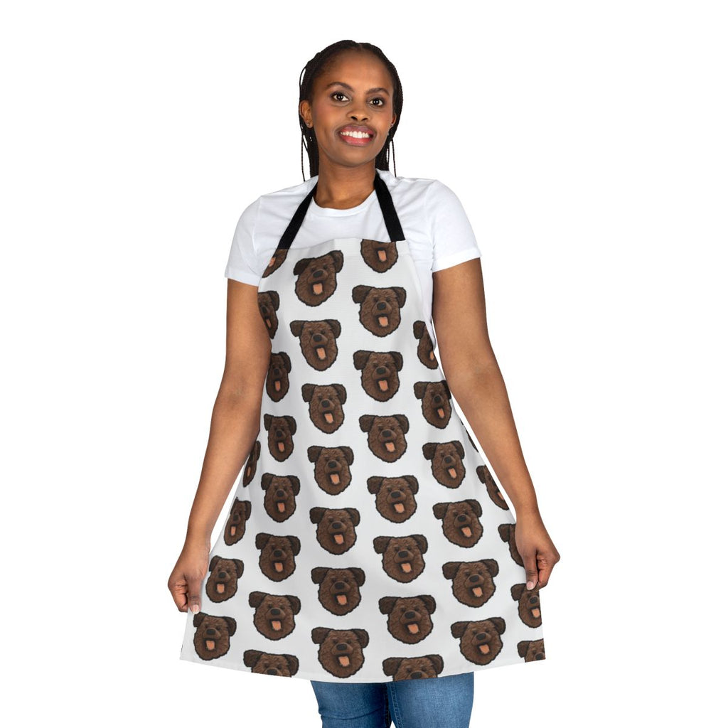 Hacker-themed apron with playful design, ideal for cooking and baking