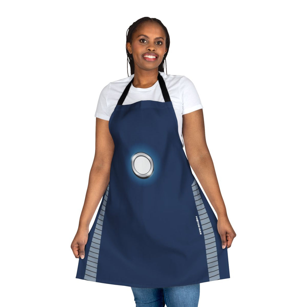 Adult Proton-Themed Superhero Apron Costume