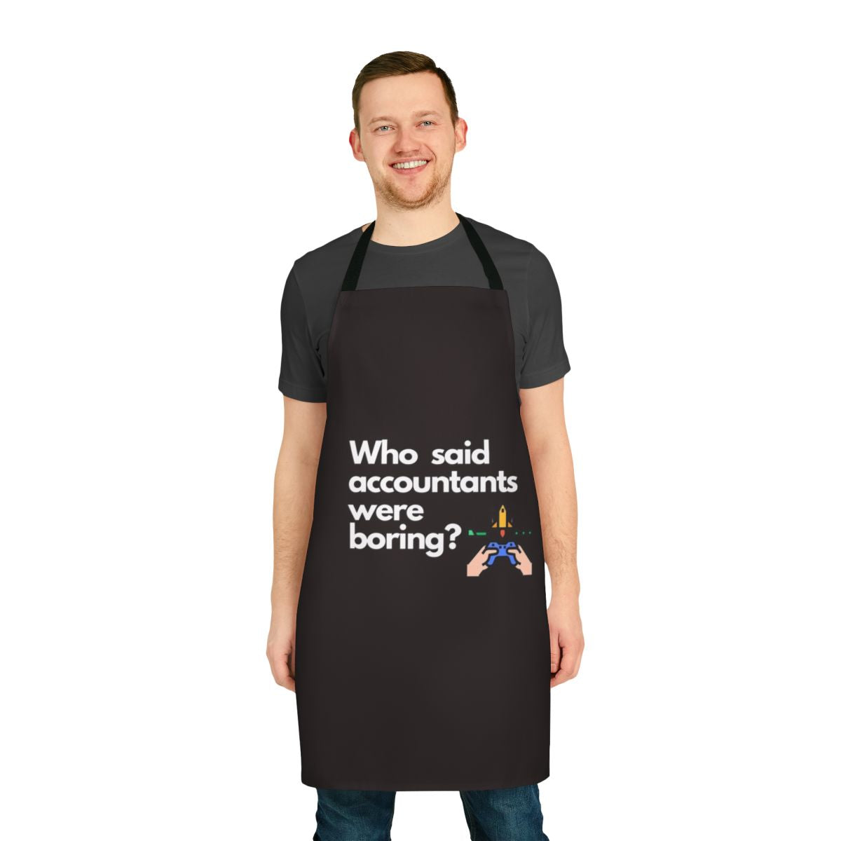 Bookkeeper, accountant or auditor apron for proud gamers
