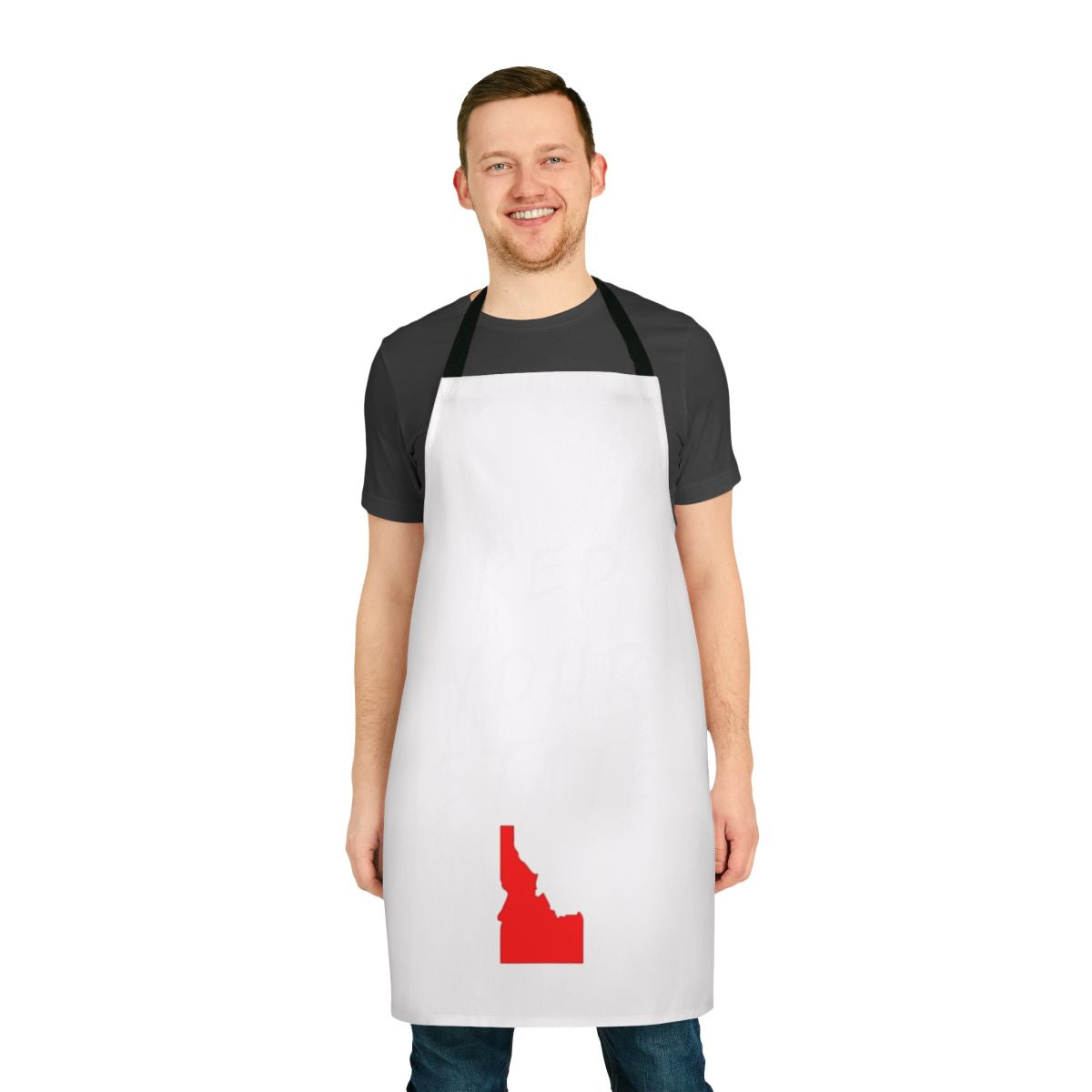 Idaho state pride apron for cooking and baking