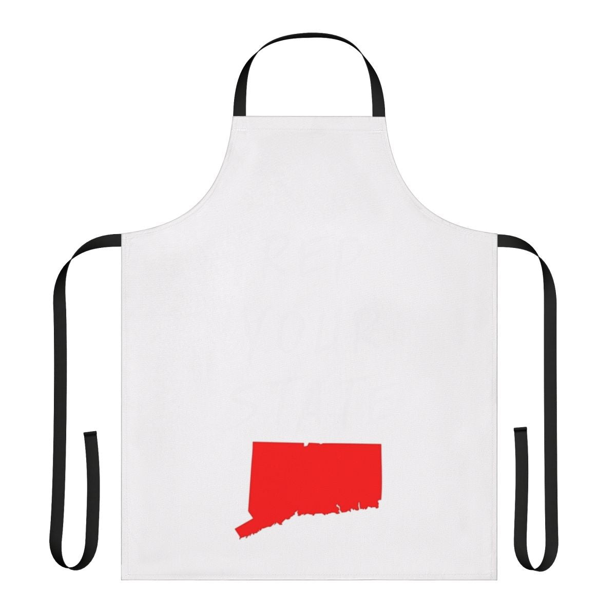 Connecticut-themed apron with state flag design