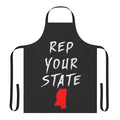 Mississippi-themed apron with state outline and text "Rep Your State"