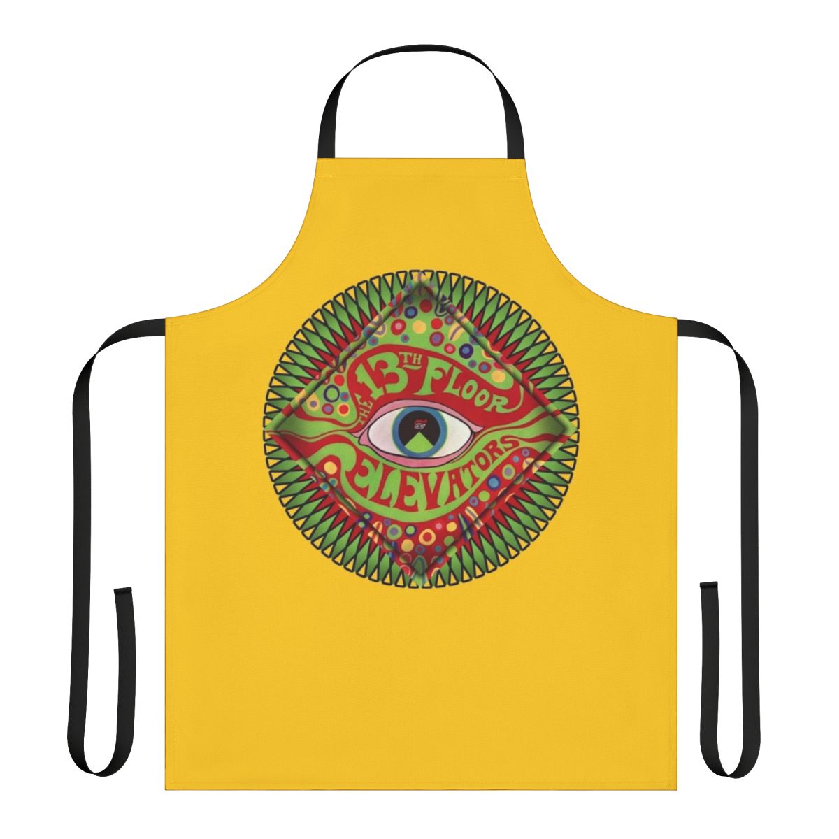 13th Floor Elevators inspired apron featuring psychedelic design