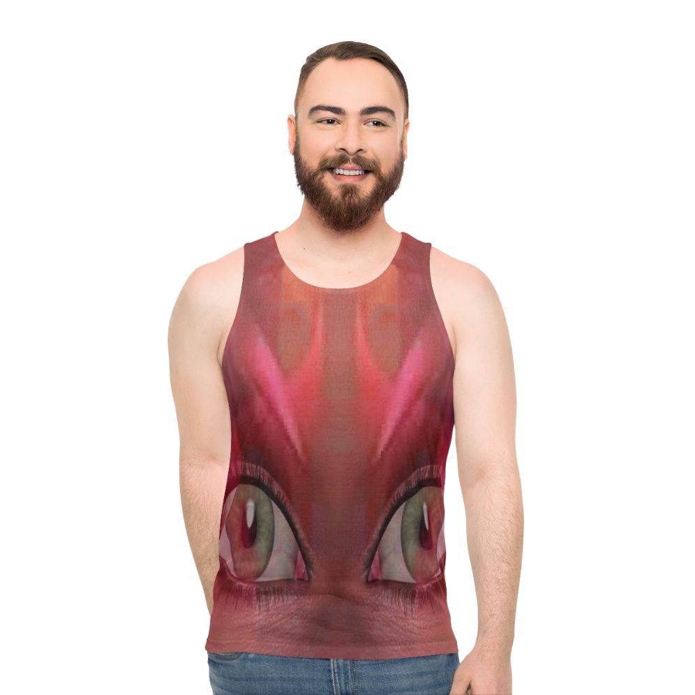 Psychedelic abstract unisex tank top