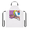 Psychedelic Alice in Wonderland inspired apron with trippy designs