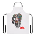 Psychedelic apron featuring a collage-style design inspired by the album art of Arthur Lee and the band Love.