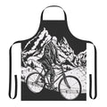 Psychedelic bicycle art apron with a trippy, visionary design inspired by the 1943 "Bicycle Day" experience