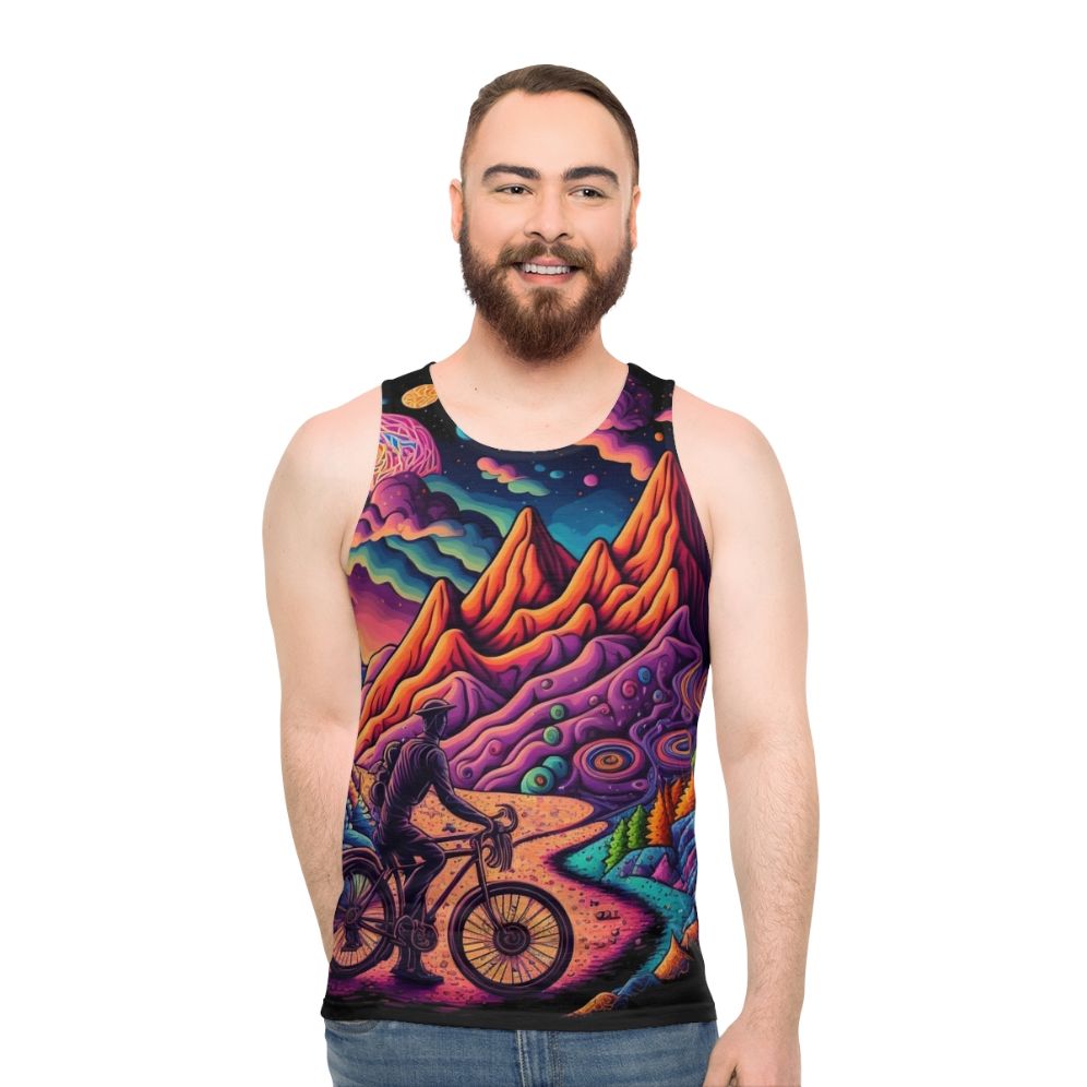 Psychedelic Bicycle Day 1943 Colorful Unisex Tank Top