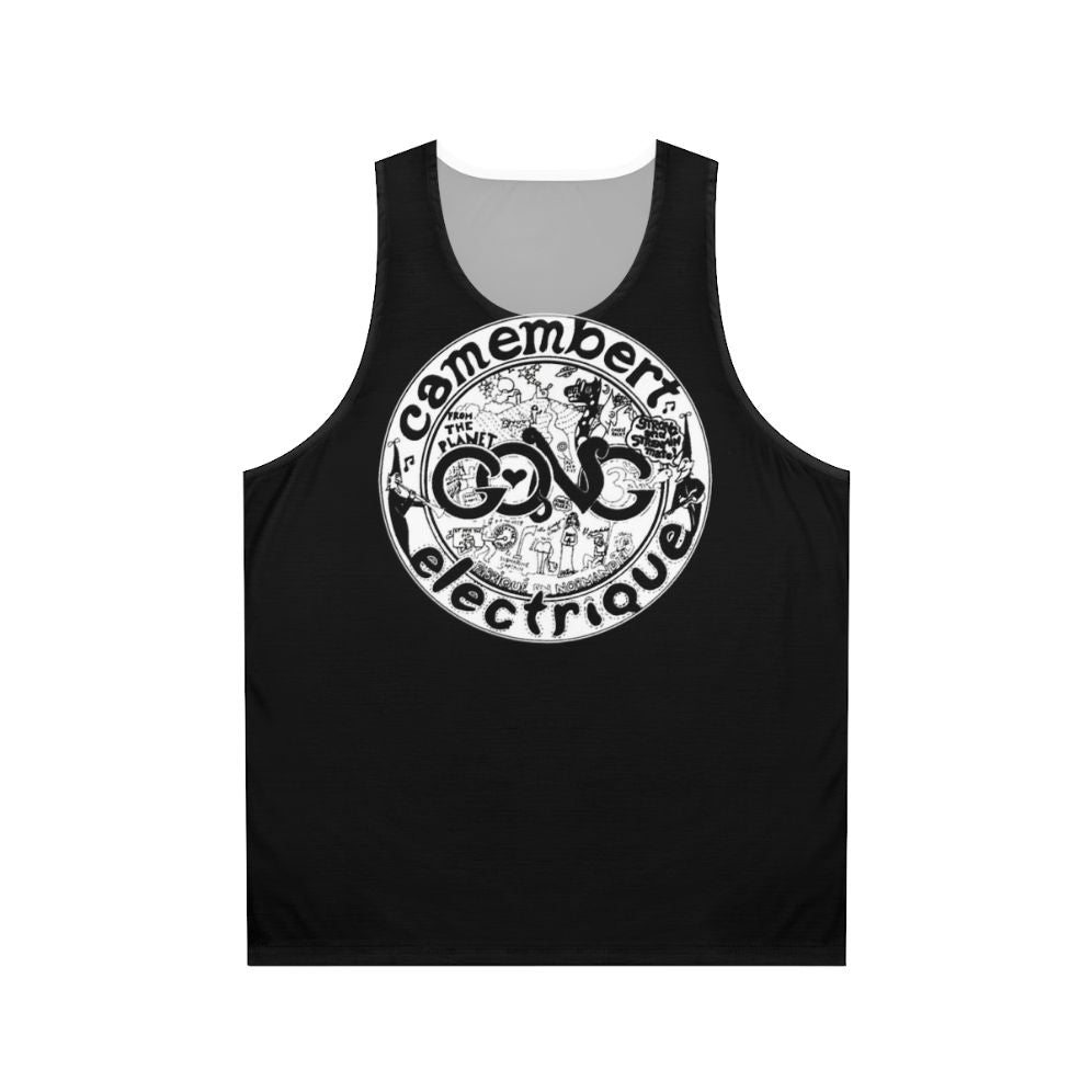 Psychedelic Camembert Electrique unisex tank top