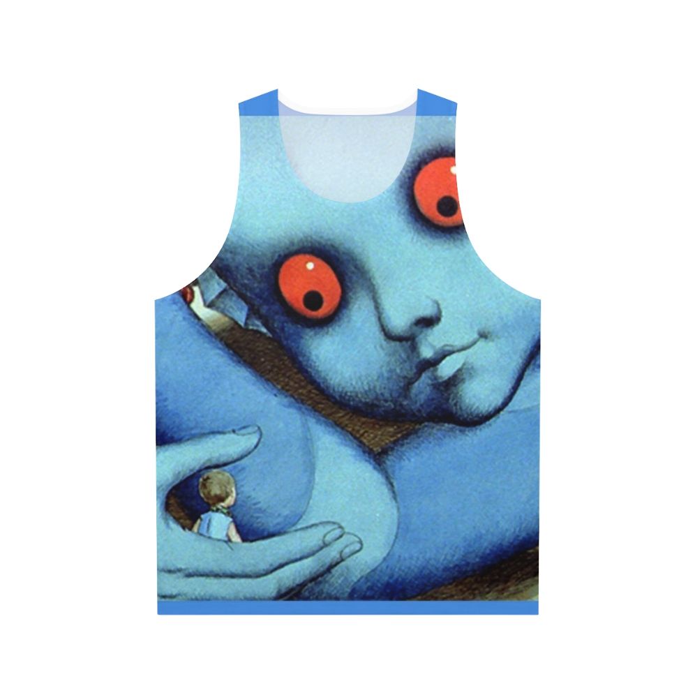 Psychedelic cartoon tank top inspired by the classic film Fantastic Planet