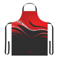 A colorful, abstract, and psychedelic apron design inspired by the David Bowie song "China Girl"