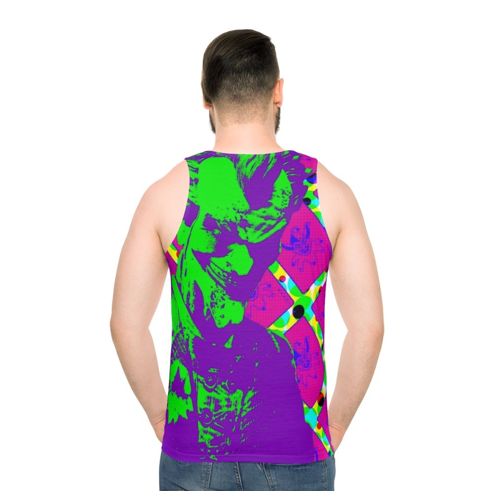 Psychedelic clown pop art design unisex tank top