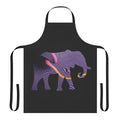 Psychedelic full body apron with elephant design, inspired by Tame Impala's music