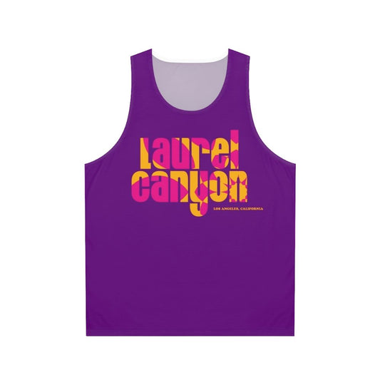 Psychedelic flower unisex tank top