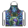 Psychedelic fractal pattern apron with trippy, alternative design