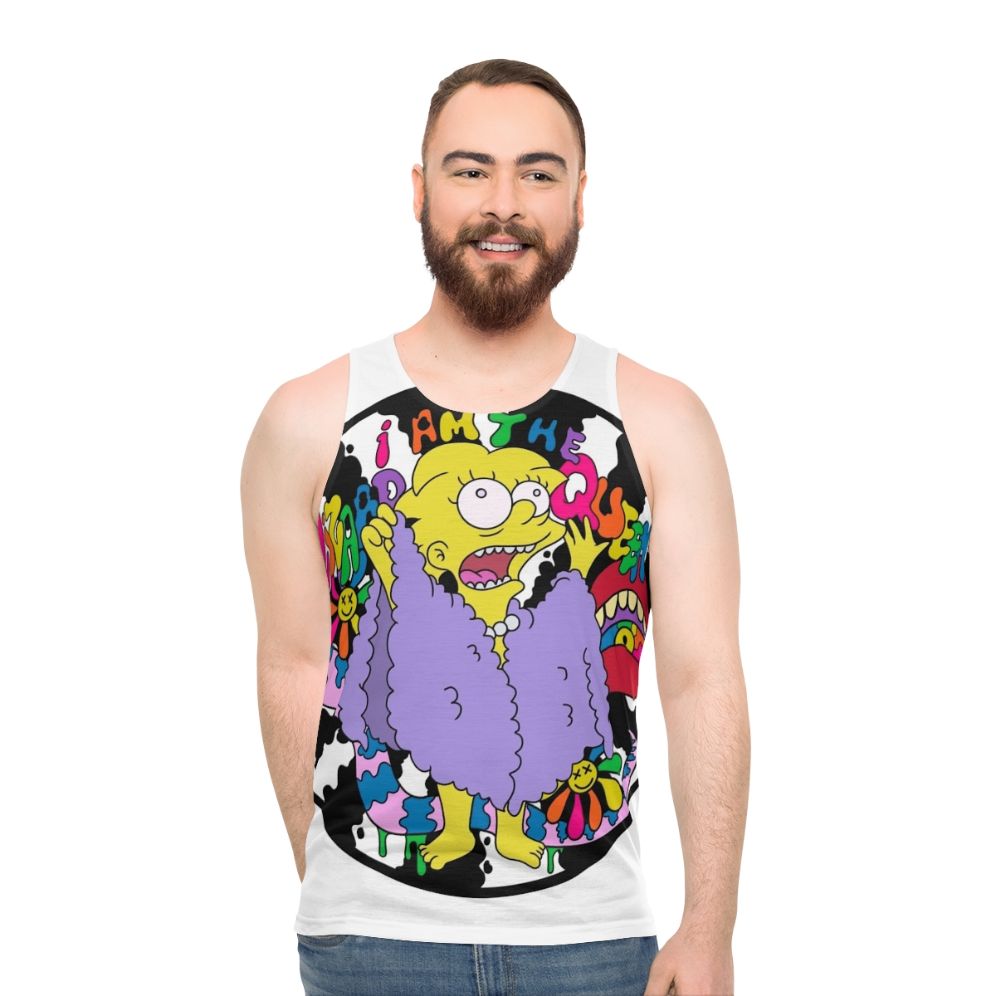 Psychedelic Lizard Queen Unisex Tank Top