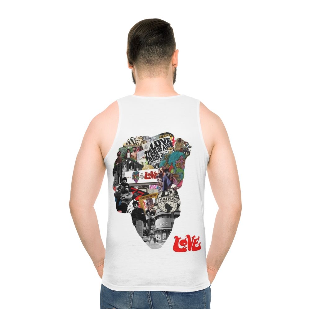 Psychedelic love-inspired unisex tank top featuring artwork from the Forever Changes album by Arthur Lee and Love