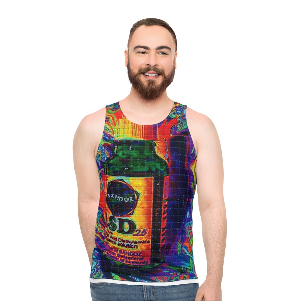 Psychedelic LSD Blotter Art Unisex Tank Top