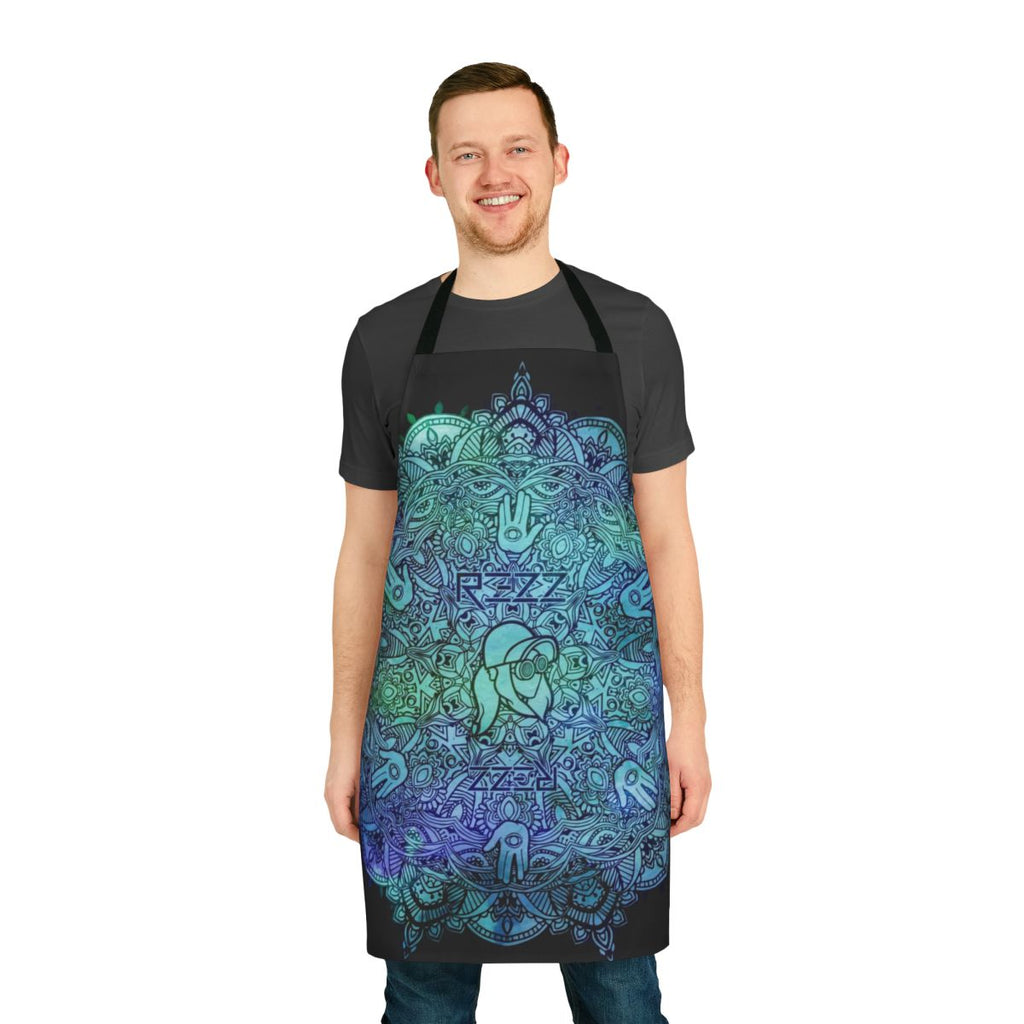 Psychedelic Mandala Apron for EDM Fans and Rave Lovers