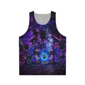 Psychedelic mushroom shaman unisex tank top