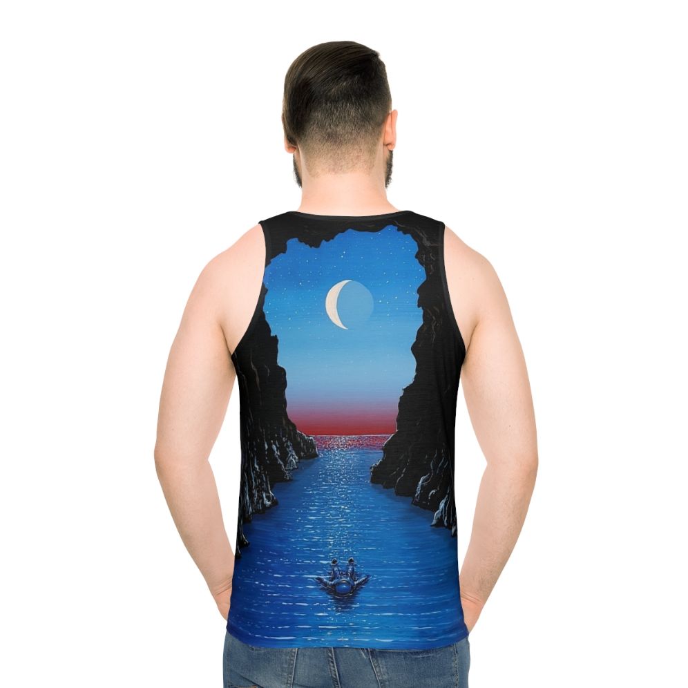 Psychedelic night drift unisex tank top
