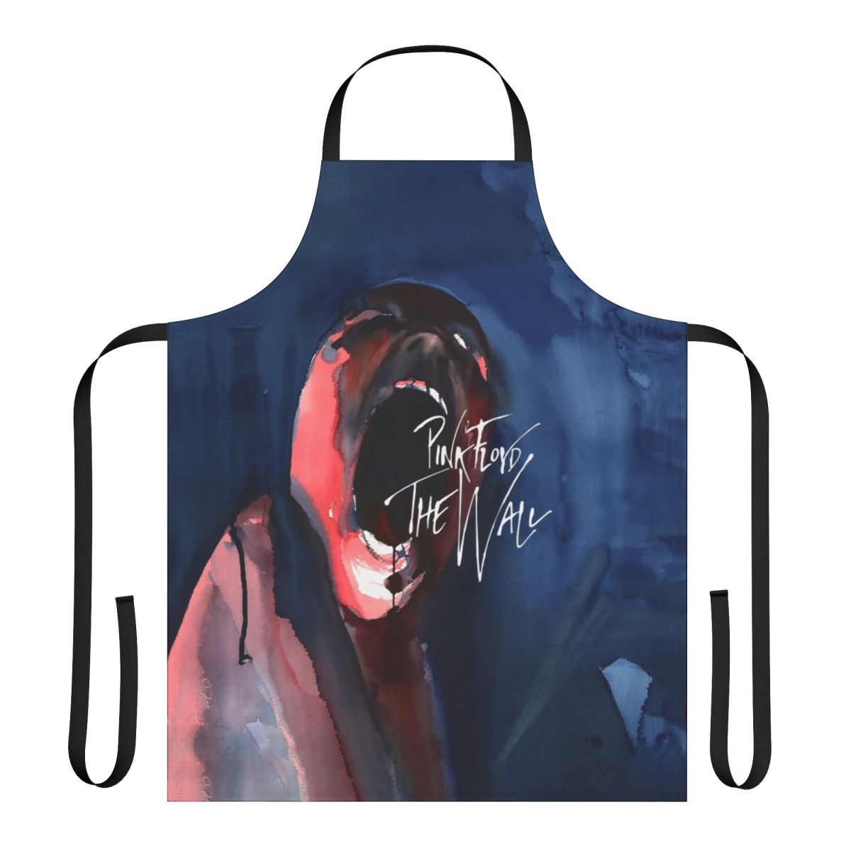 Stylish apron featuring a psychedelic interpretation of the iconic Pink Floyd album cover art