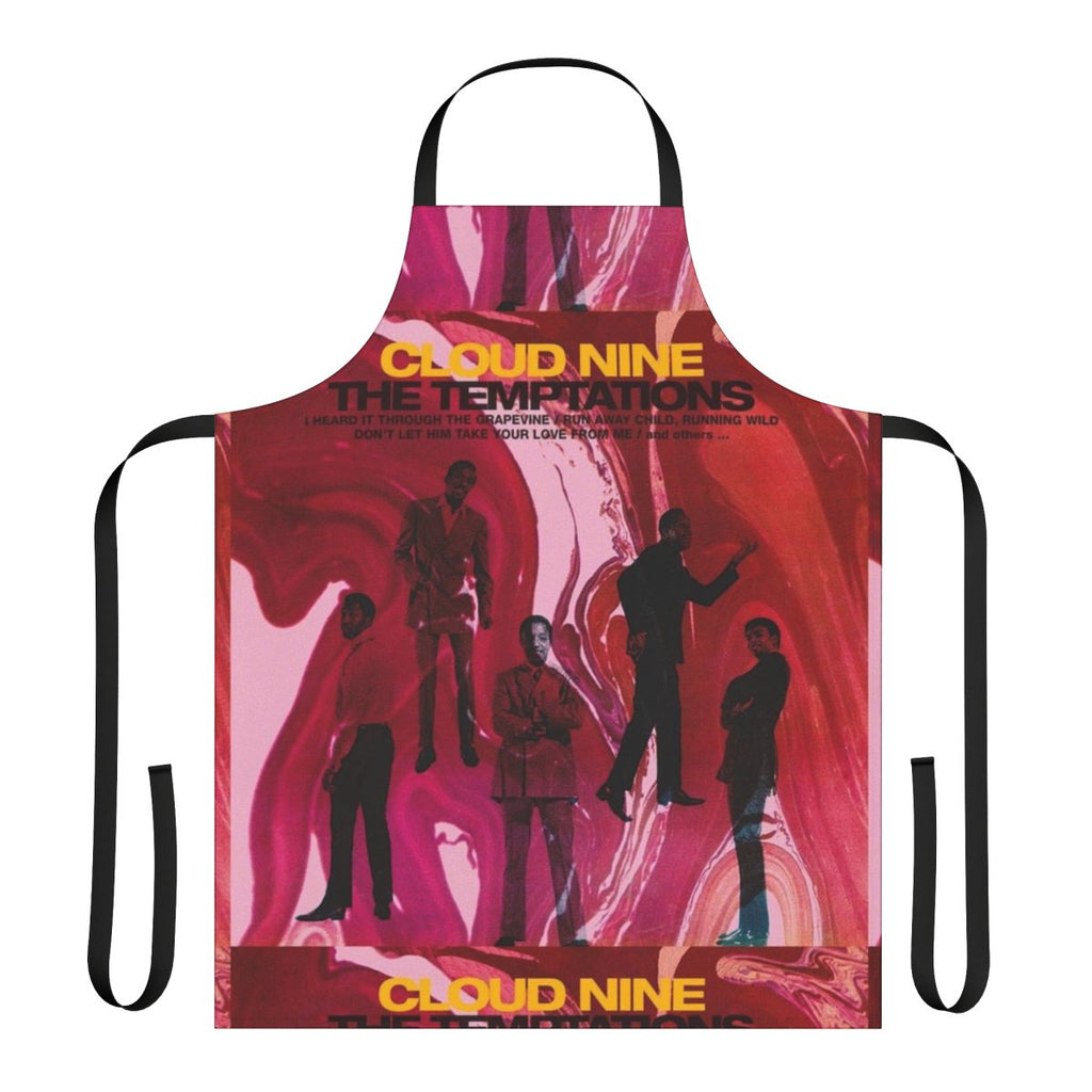 Psychedelic soul apron featuring a retro album cover design