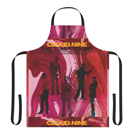 Psychedelic soul apron featuring a retro album cover design