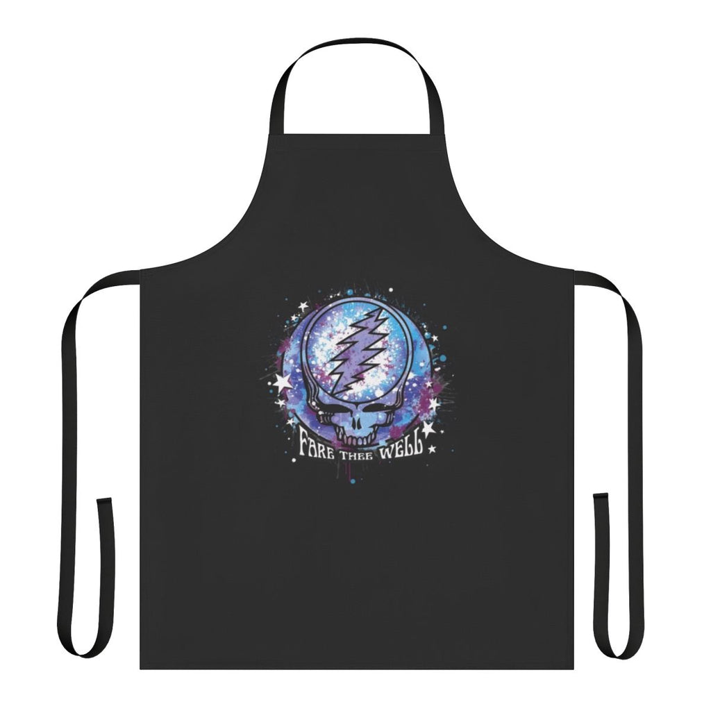 A colorful apron featuring a psychedelic design of stars and space, perfect for Grateful Dead fans