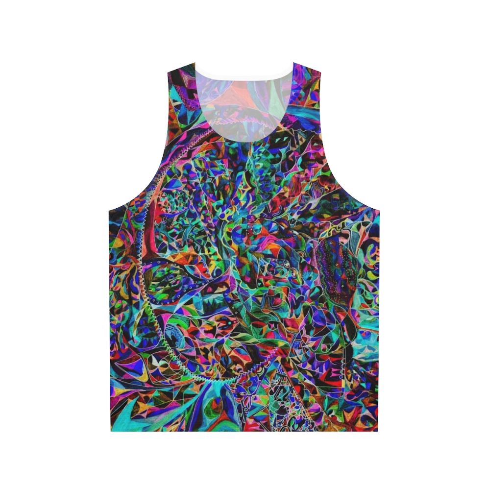 Psychedelic trippy unisex tank top